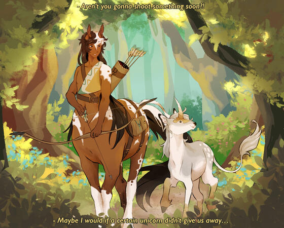 Two fullbodies with background